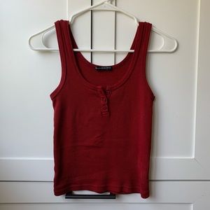 EUC Brandy Melville Dalis Dark Red Tank